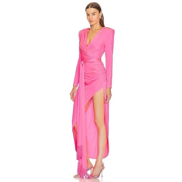 Bronx and Banco Electric Pink Maxi Dress XL/US10 - Picture 4 of 8